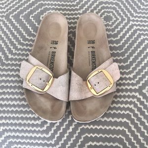 Birkenstock Madrid Sandals - Washed Metallic Rose